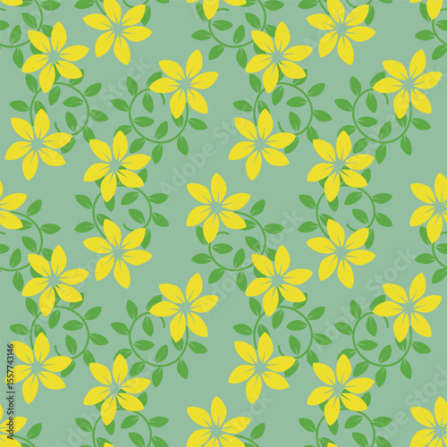 Cute feminine seamless watercolor pattern with little tiny wildflowers, hand drawn