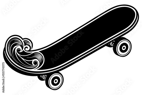 Skateboard Template Vector 