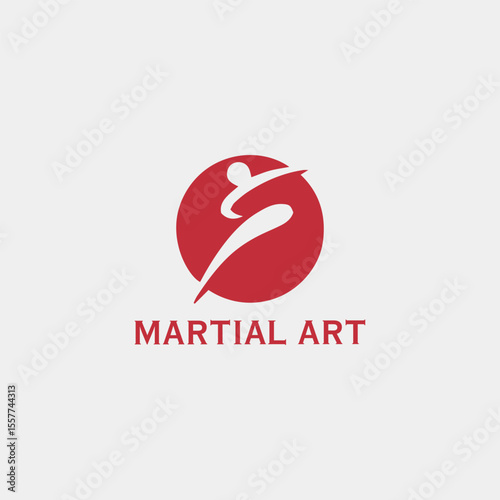 mma martial arts studio logo design vector