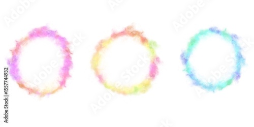Colored circle abstract blue 