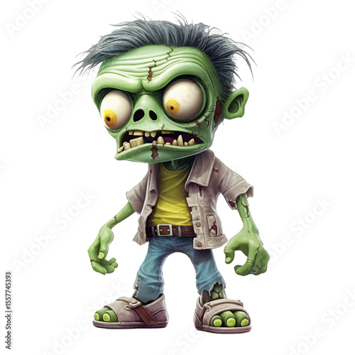 funny cartoon zombie