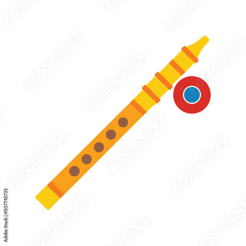 Colorful Cartoon Musical Instrument