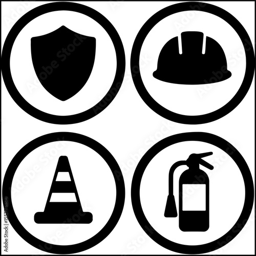 Safety equipment icons