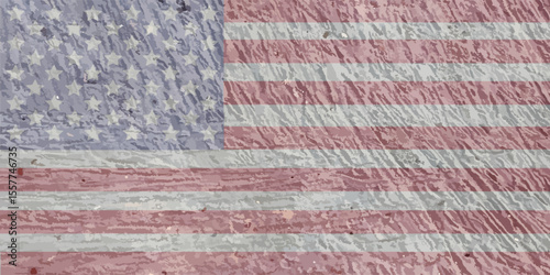Closeup bendera Amerika grunge. Closeup of grunge American flag.