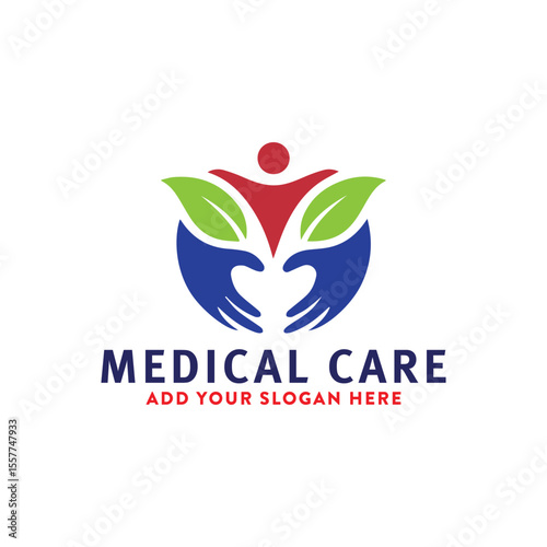 medical care logo design vector