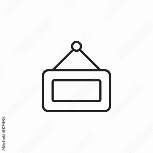 hung frame icon sign vector