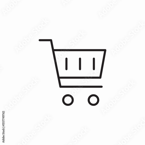 store shopping cart icon sign vector