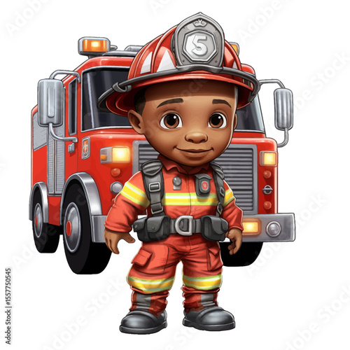 fireman firefighter in action