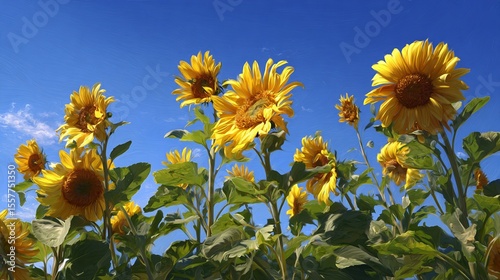 Wild Daisies in Field