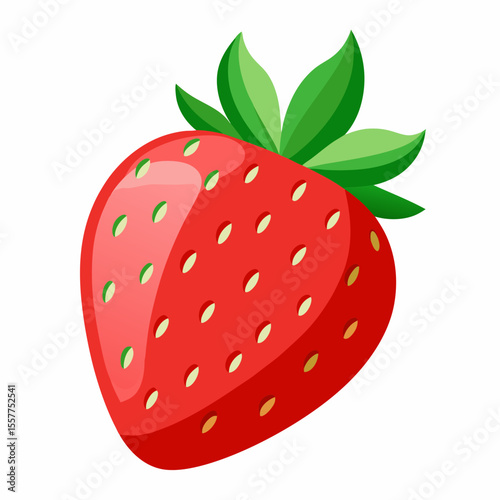 strawberry isolated on white