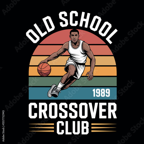 Vintage Basketball T-Shirt Graphic