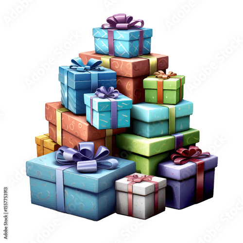 colorful gift boxes