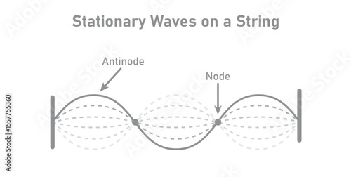 Stationary Waves on a String in Physics.