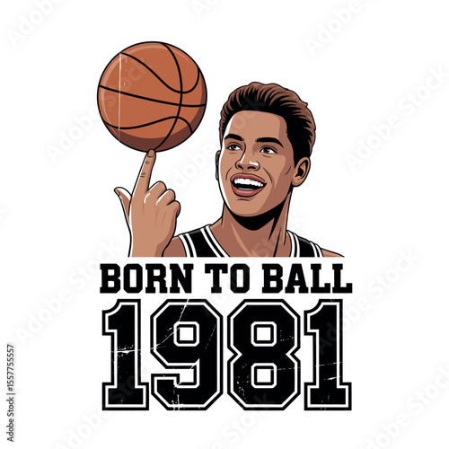 Vintage Basketball T-Shirt Graphic