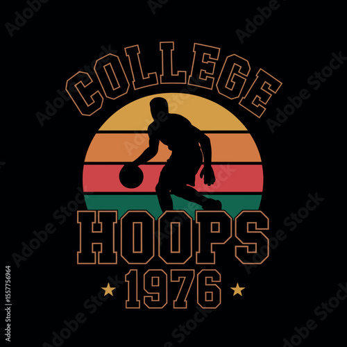 Vintage Basketball T-Shirt Graphic