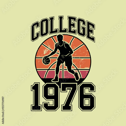 Vintage Basketball T-Shirt Graphic