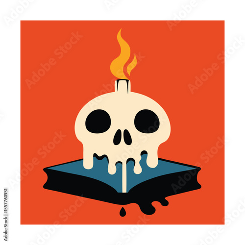 Skull candle book