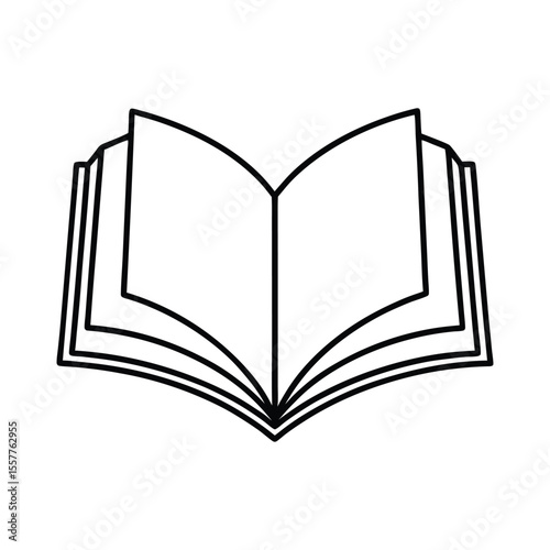 open book vector illustration