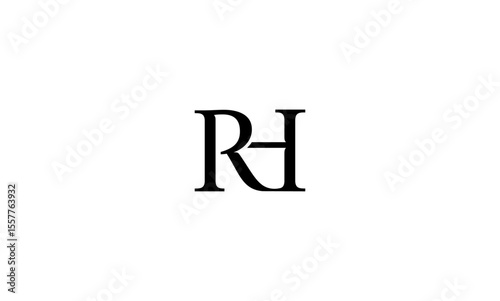RH initial letters, monogram logo