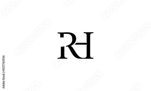 RH initial letters, monogram logo