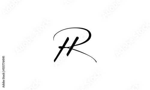RH initial letters, monogram logo