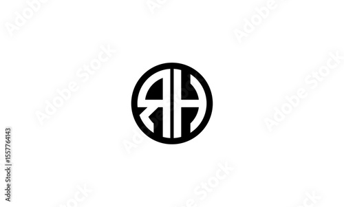 RH initial letters, monogram logo