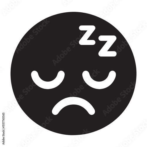 Sleeping Face Emoji Expressing Tiredness Rest and Sleepiness