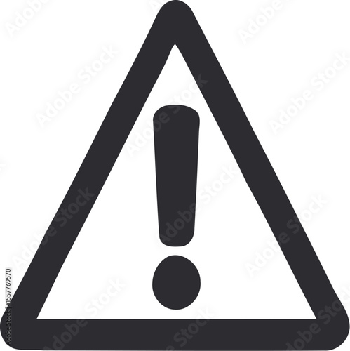 Warning Sign Icon, Editable PNG Vector Illustration. Construction Worker Silhouette:  Black and White Icons, Engineering, Building, Industrial, Safety, Gear, Crane, Cityscape,  Heavy Machinery.