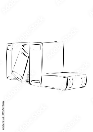 Eine Reihe Bücher