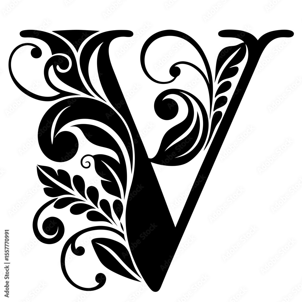 Stylized letter 