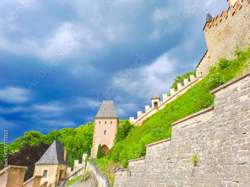 Royal Castle Karlstein. Central Bohemia, village Karlstein, Royal Palace founded