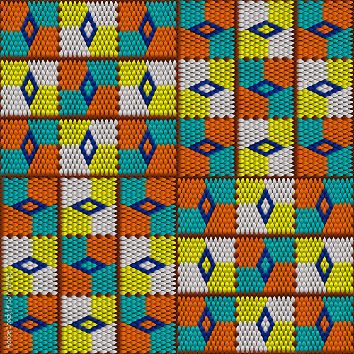   Pattern, ornament,  tracery, mosaic ethnic, folk, national, geometric  for fabric, interior, ceramic, furniture in the Latin American style.