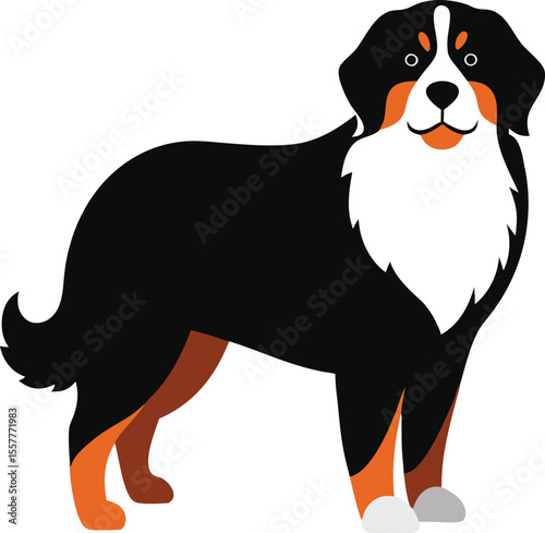 vector illustration of a dog