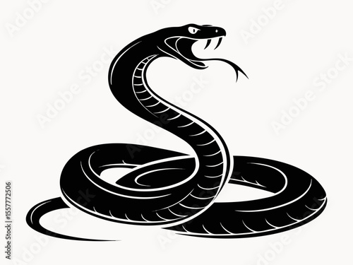 black and white snake