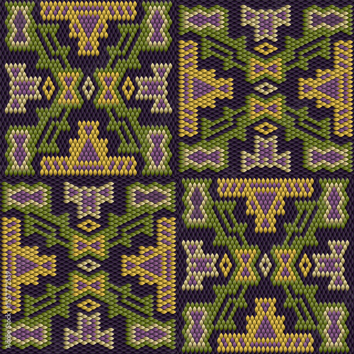   Pattern, ornament,  tracery, mosaic ethnic, folk, national, geometric  for fabric, interior, ceramic, furniture in the Latin American style.