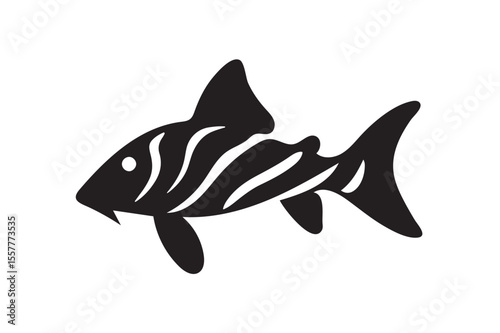 Zebra Pl fish silhouette.