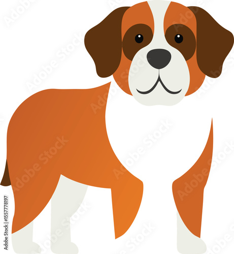 vector image of a dog