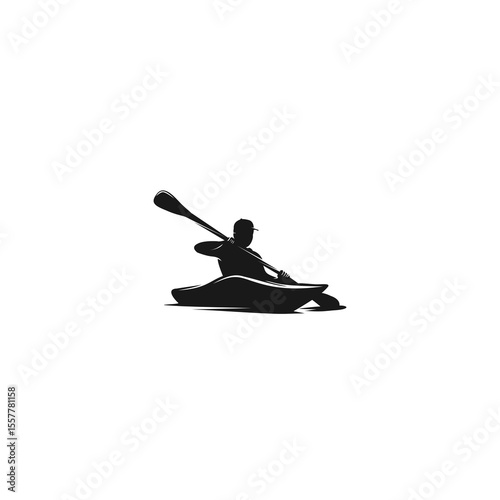 kayak on white background