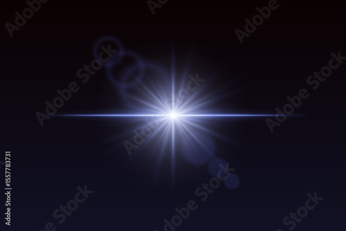 Soft light burst with glow beams and subtle flare rings. Central shine effect for magical visual scenes or transitions.