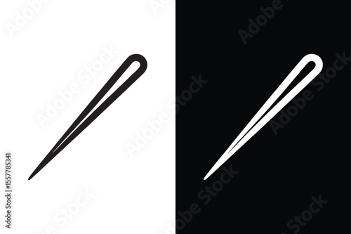 Needle icon vector on White Background ,Vector Art Illustration on white background.