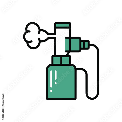 Nebulizer icon vector on White Background ,Vector Art Illustration on white background.