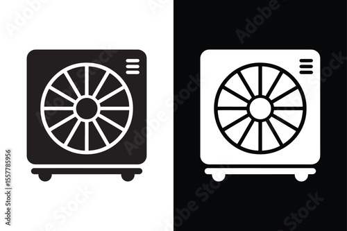 Ventilator icon vector on White Background ,Vector Art Illustration on white background.