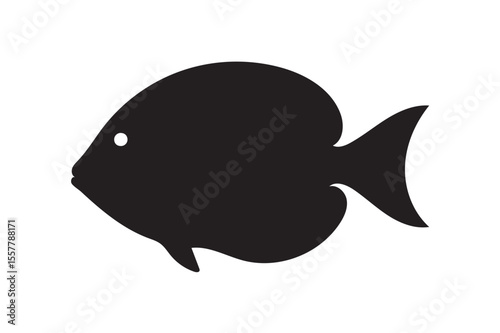 Blue Tang fish silhouette