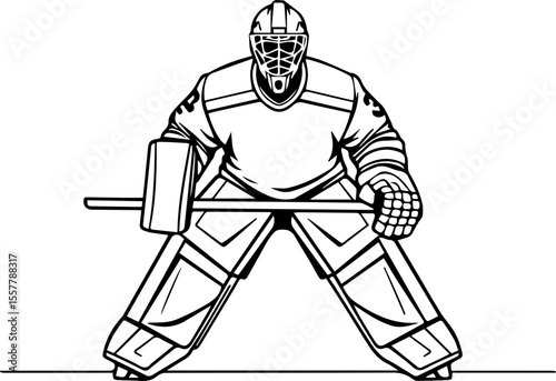 Goaltender Ready for a Save

