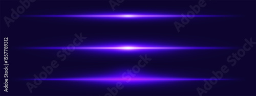 Light burst set. Intense purple beam with sparkles and soft particles over black, fitting for space, energy, or futuristic interface design.