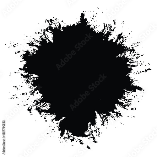 Ink blot, perfect for adding a touch of grunge and abstract flair