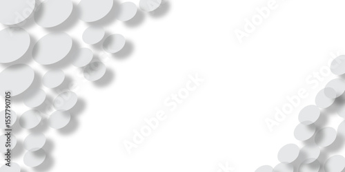 White feathers on a clean background form a light, floral pattern for a decorative card design