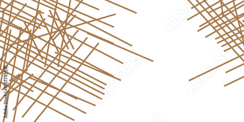 Close-up of red-tipped wooden matchsticks arranged against an abstract metal wire mesh background