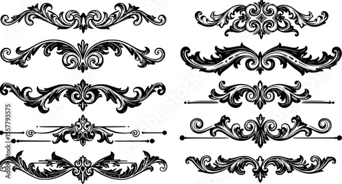 page divider, border design, ornate divider, vintage border, decorative separator