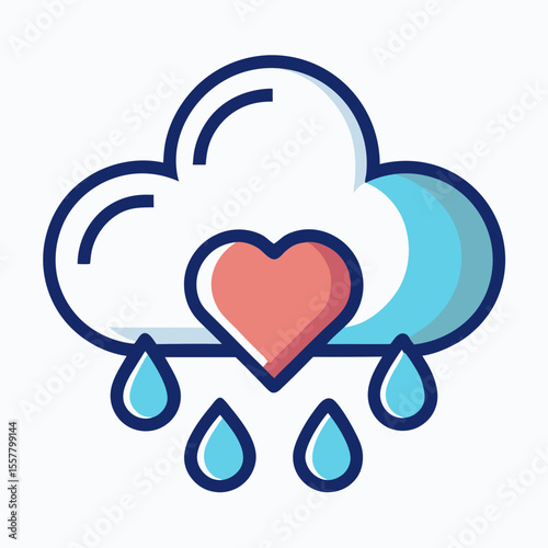 heart shaped cloud